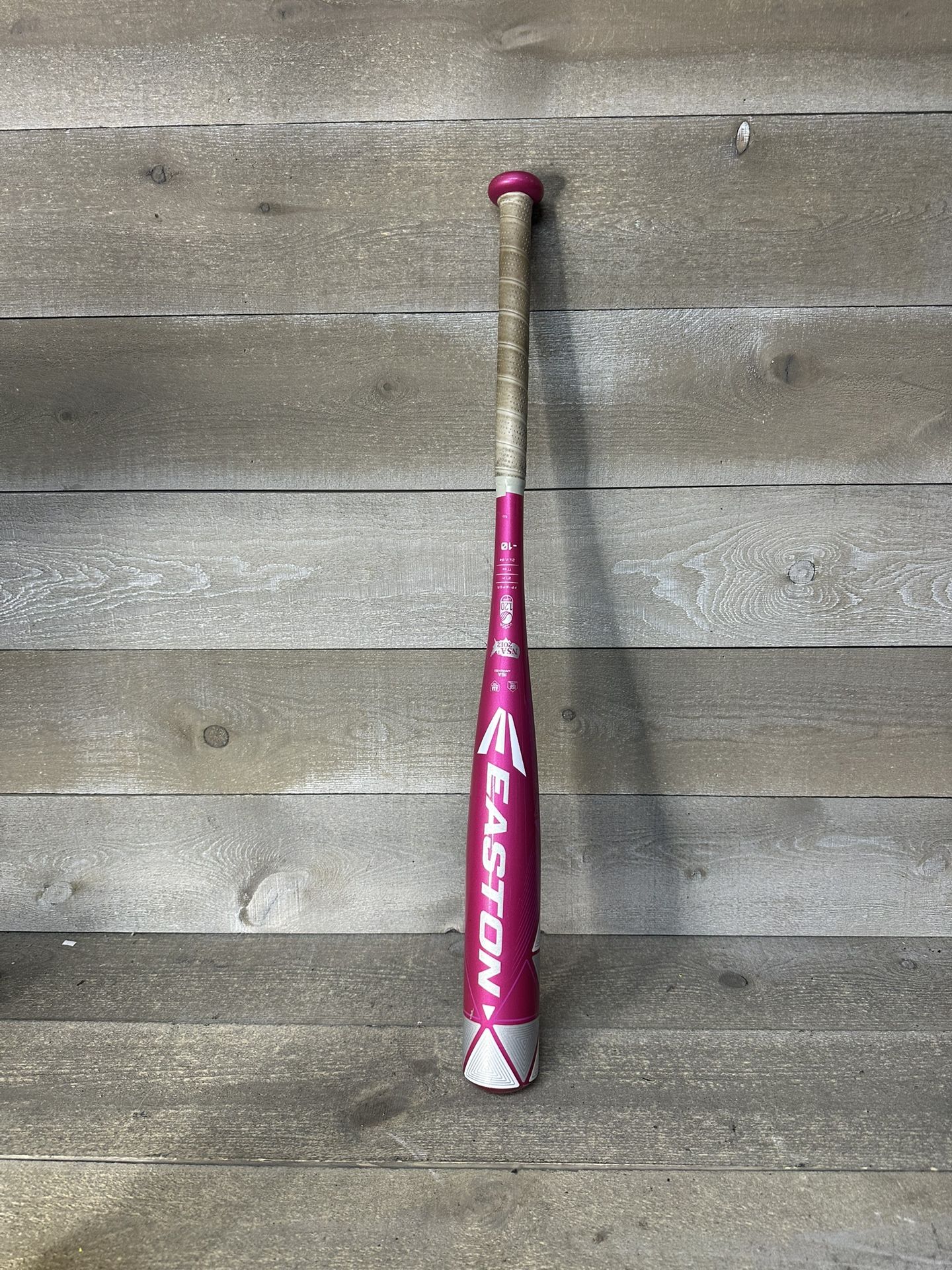 Easton Pink Sapphire Fast Pitch -10 FP18PSA 27” 17oz Softball Bat White Pink
