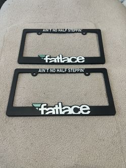 Fatlace Licence Plate Frame
