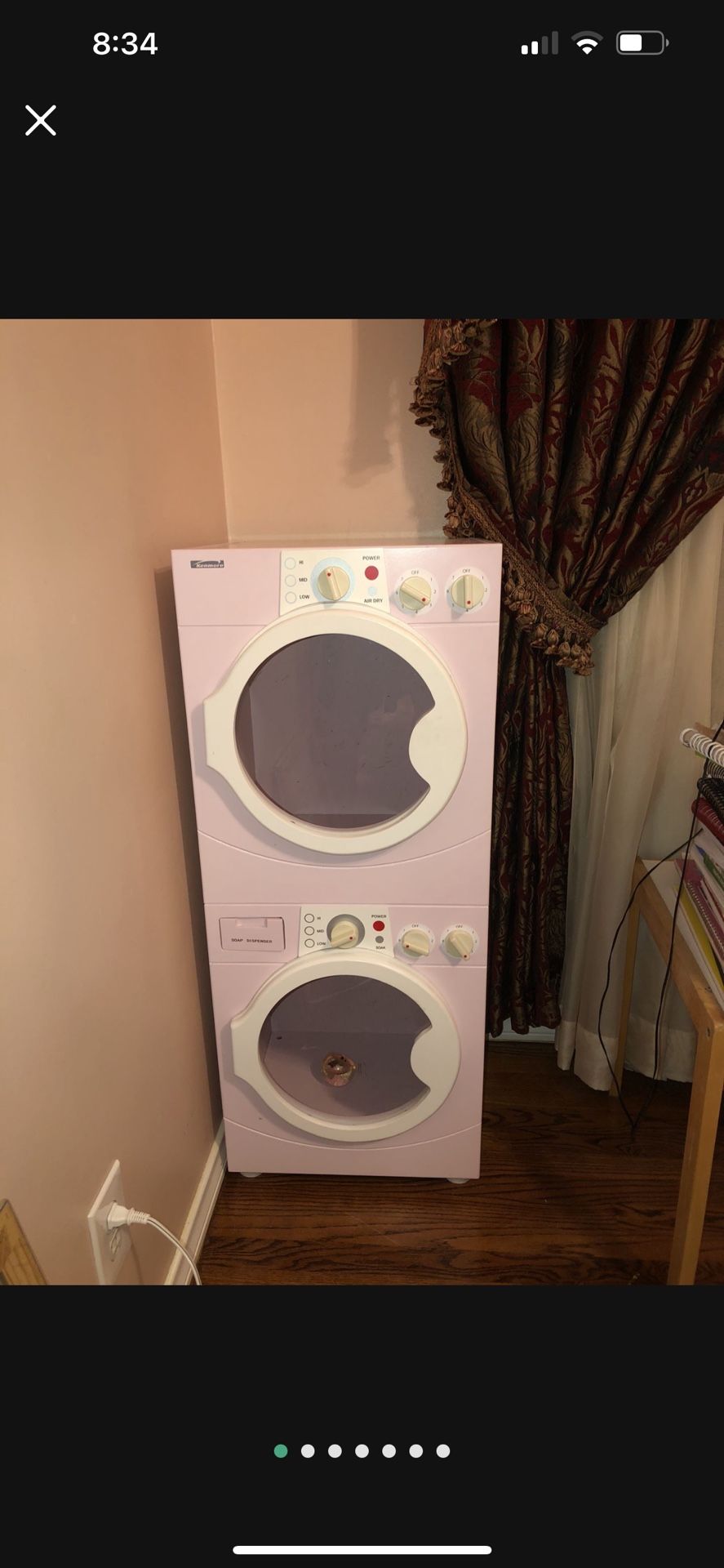 Play Washer Dryer : My First Kenmore! 41" High Wood Great Shape Kids Will Love!
