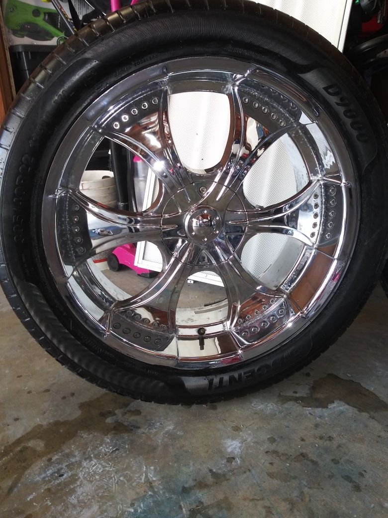 22 inch rims & tires