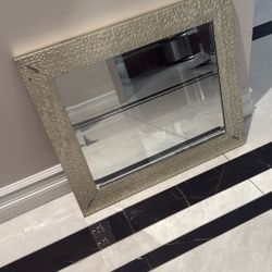 Wall Mirror With Decor Frame 