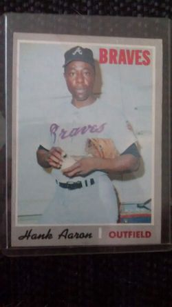 Hank Aaron baseball card