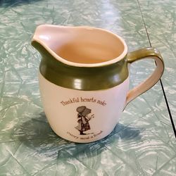Vintage 1973 Holly Hobbie Country Living Earthenware Creamer 