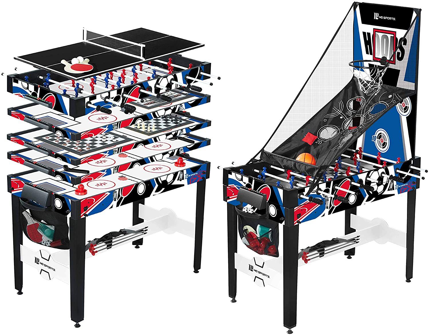 48" Multi Game Combination Table Set for Kids and Adults
