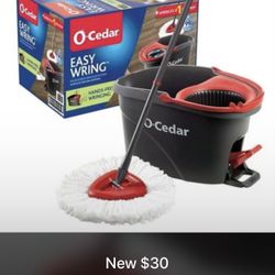 O-Cedar Easywring Microfiber Spin Mop & Bucket Floor Cleaning System 