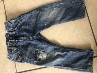 baby pants (1 Diesel Jean + 1 kaki pants) 12months