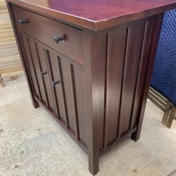 Crate and Barrel buffet cabinet storage / 1 drawer / 2 doors/ 1 shelf  40.5 W x 20D x 37.5H 