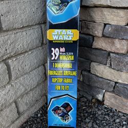 Star Wars Supersized 3-D Kite, 39" Wingspan, Fiberglass Airframe, TriWinder, BNIB