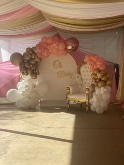 Draped canopies, backdrops & full packages available ❤️