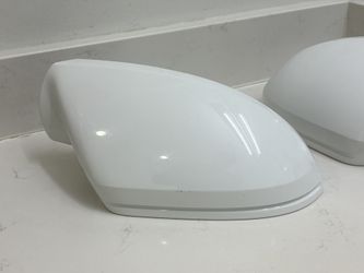OEM Audi A6 S6 C7 Mirror Caps 2012–2015 White – Blind Spot + Turn Signal – Clean