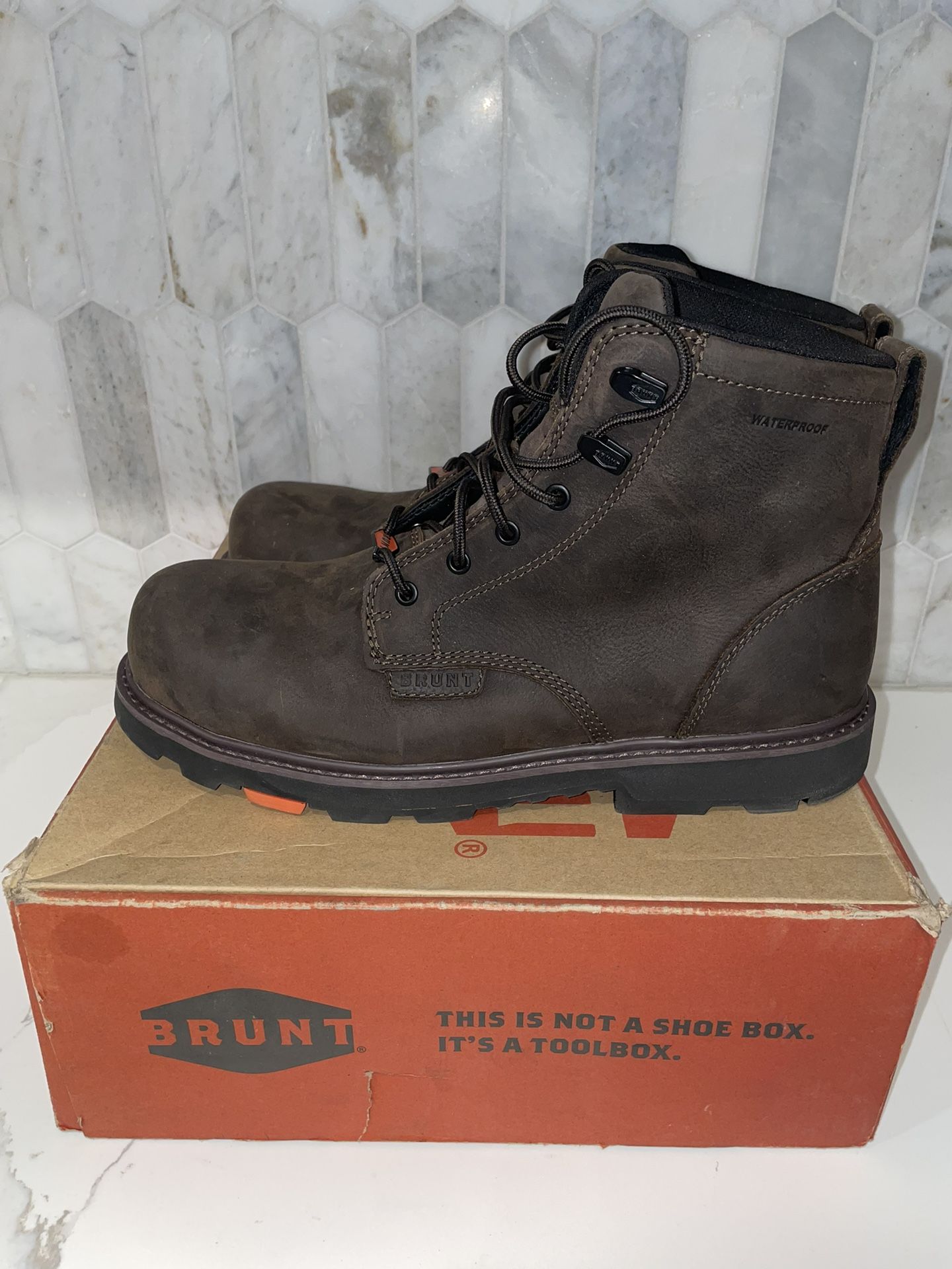 Brunt Sullivan 6” Comp Toe Work Boots — New w/ Box — Men’s 12 — Dark Brown