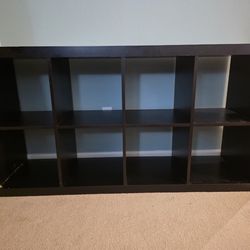 Used ikea 4x2 used bookshelf black/dark brown