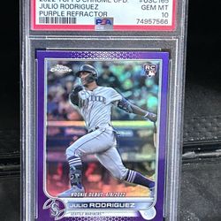 🔥 2022 Topps Chrome Update- Julio Rodriguez (RC)  Purple