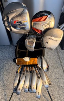 Men’s RIGHT Handed CALLAWAY Big Bertha - 13pc Golf Club set, with TaylorMade Golf Bag w/stand
