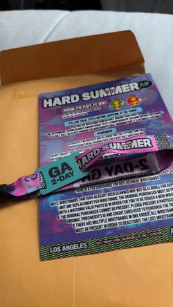 HARD SUMMER wristband