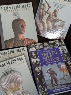 4 of series Time Frame hard cover &the 20 TH Century book (📚 each $5