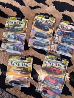 Hot Wheels Premium Car Culture Road Trip Complete Set 1-5 + 4 Extras (Lot of 9)