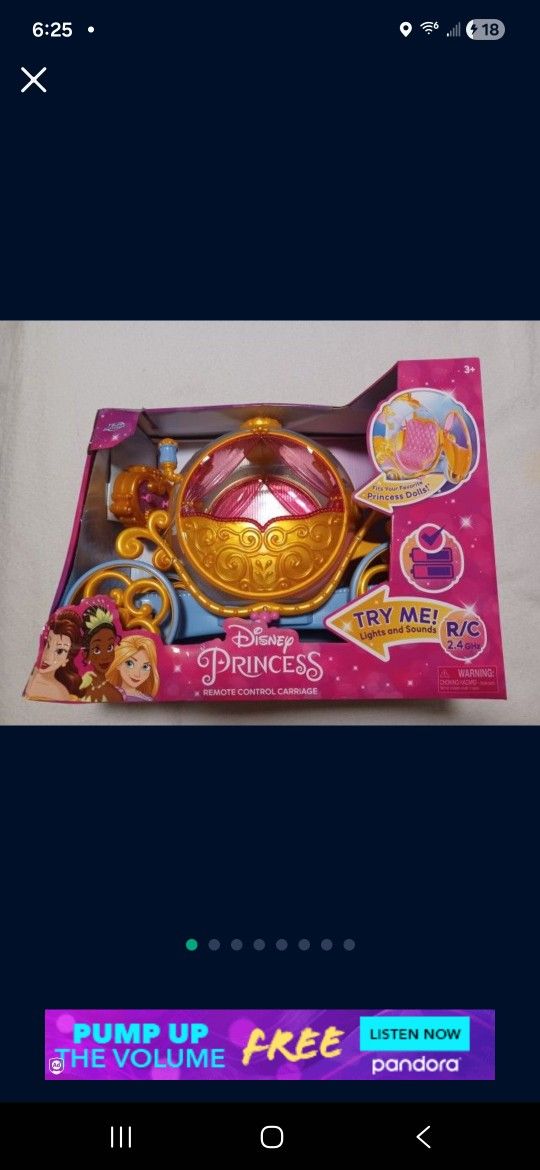 Remote Control Disney Princess Carraige
