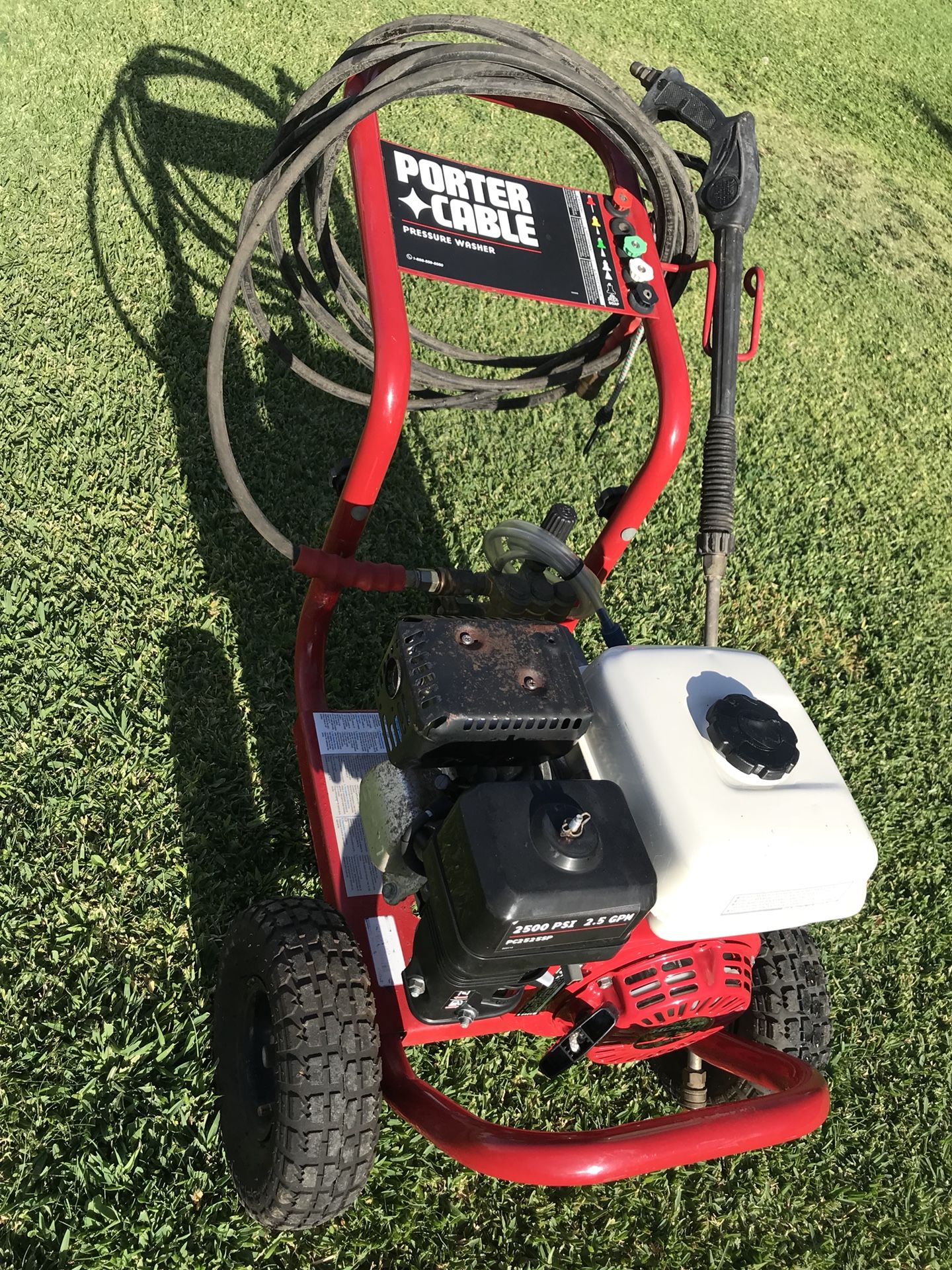 Porter cable / Honda 2500 psi pressure washer