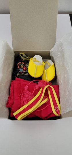 NIB ~ American Girl Julie's Tunic Outfit ~ Julie Pants Clogs Belt Complete RARE