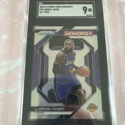 Lebron James Monopoly Graded Card 