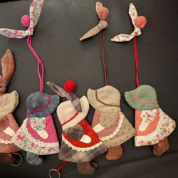 Cute Key Holders Handmade (Pulls Up/Down And Hides Keys Inside)