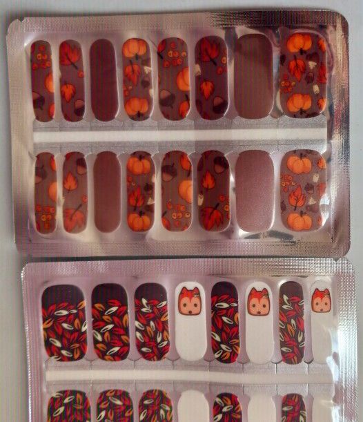 Harvest/Fall Foxes!FFBoutique Nail Polish Strips!Free Sample/Entries!