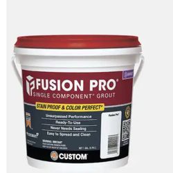 Brand New Fusion Pro #640 Arctic White 1 gal. Single Component Stain Proof Grout