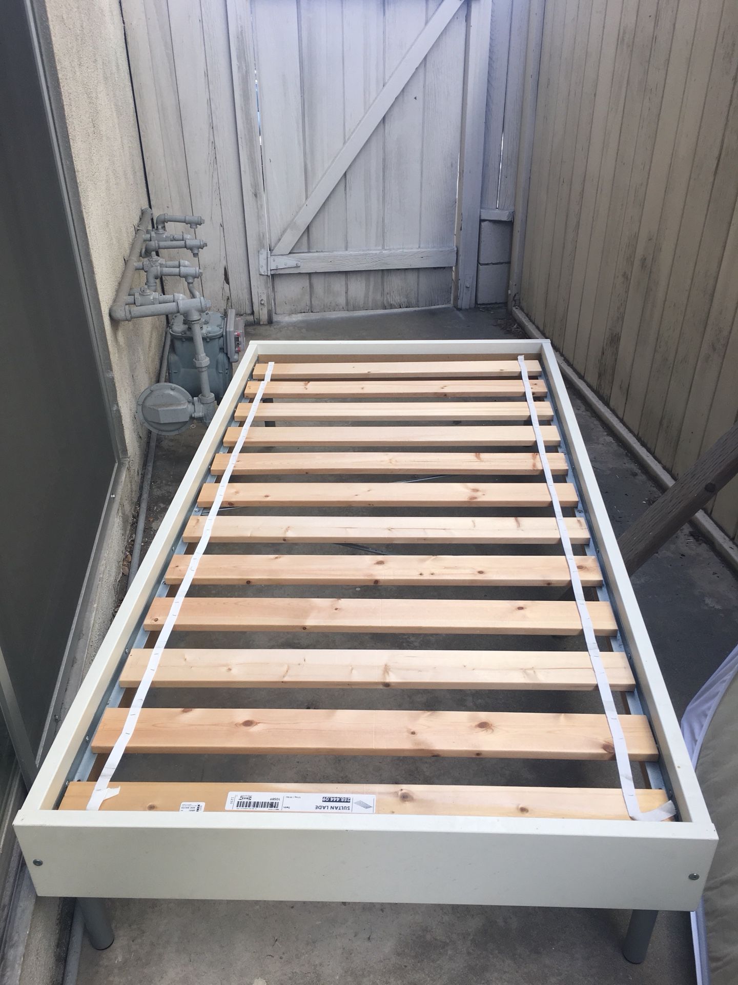Twin size IKEA bed frame and mattress