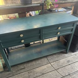 Entryway console table with 2 drawers