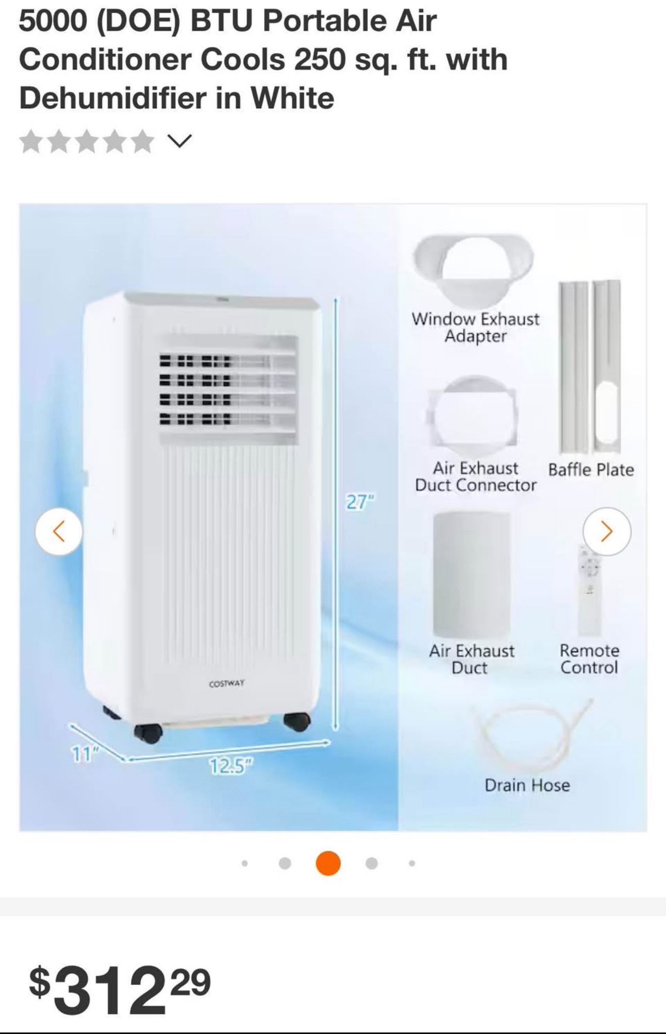 Portable ac. Brand new air conditioner With Remote