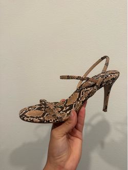 Steve Madden snakeskin stiletto