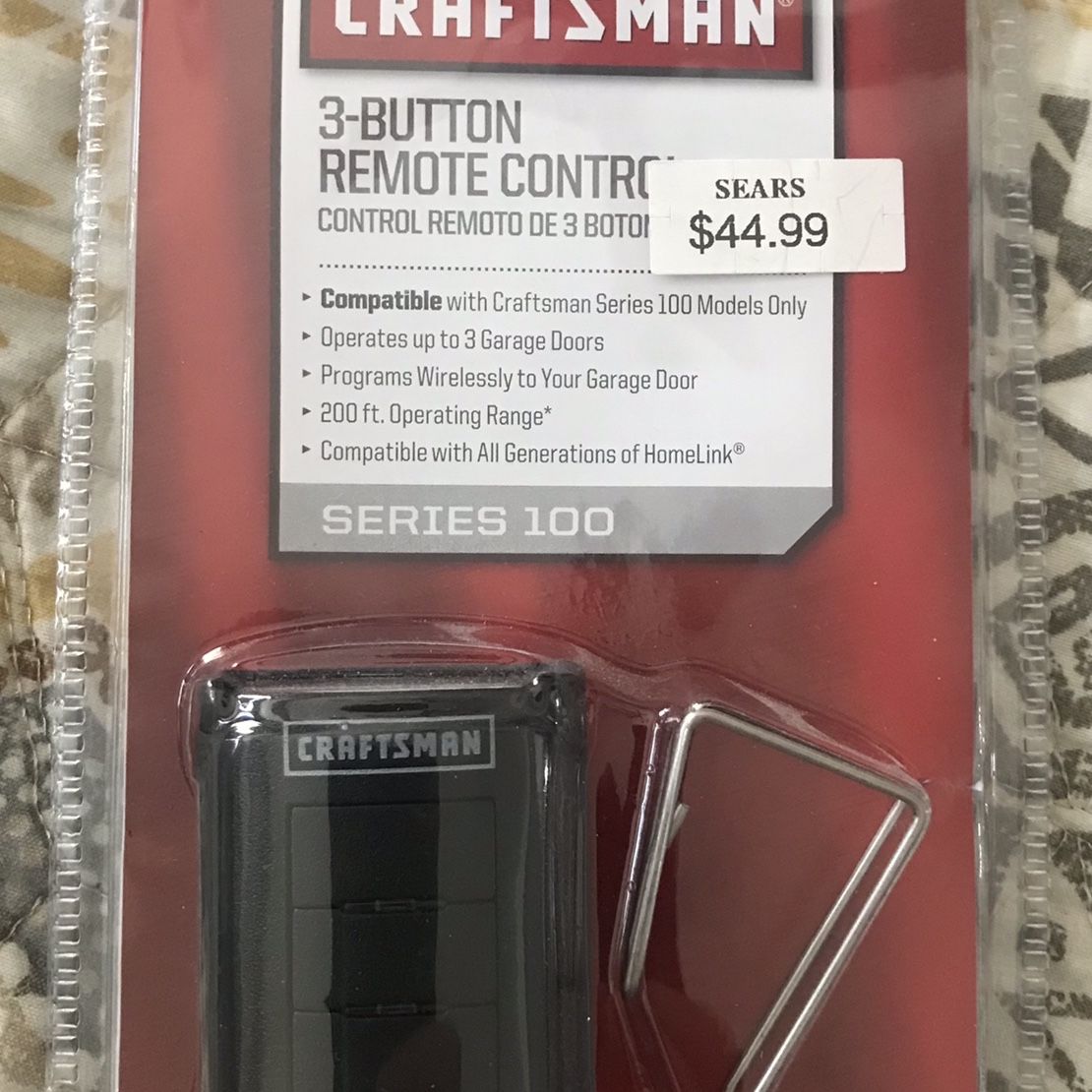 New Craftsman 57938 3-Button Remote Control Garage Door Opener Series 100