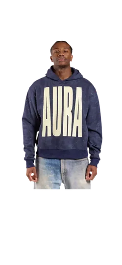 RVS ASTRAL: Diamond Dust Aura Navy Hoodie
