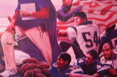 Patriots Canvas Banner “Crossing The Charles” Thumbnail