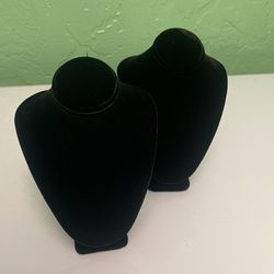 Velvet Jewlery Display Set Of Two
