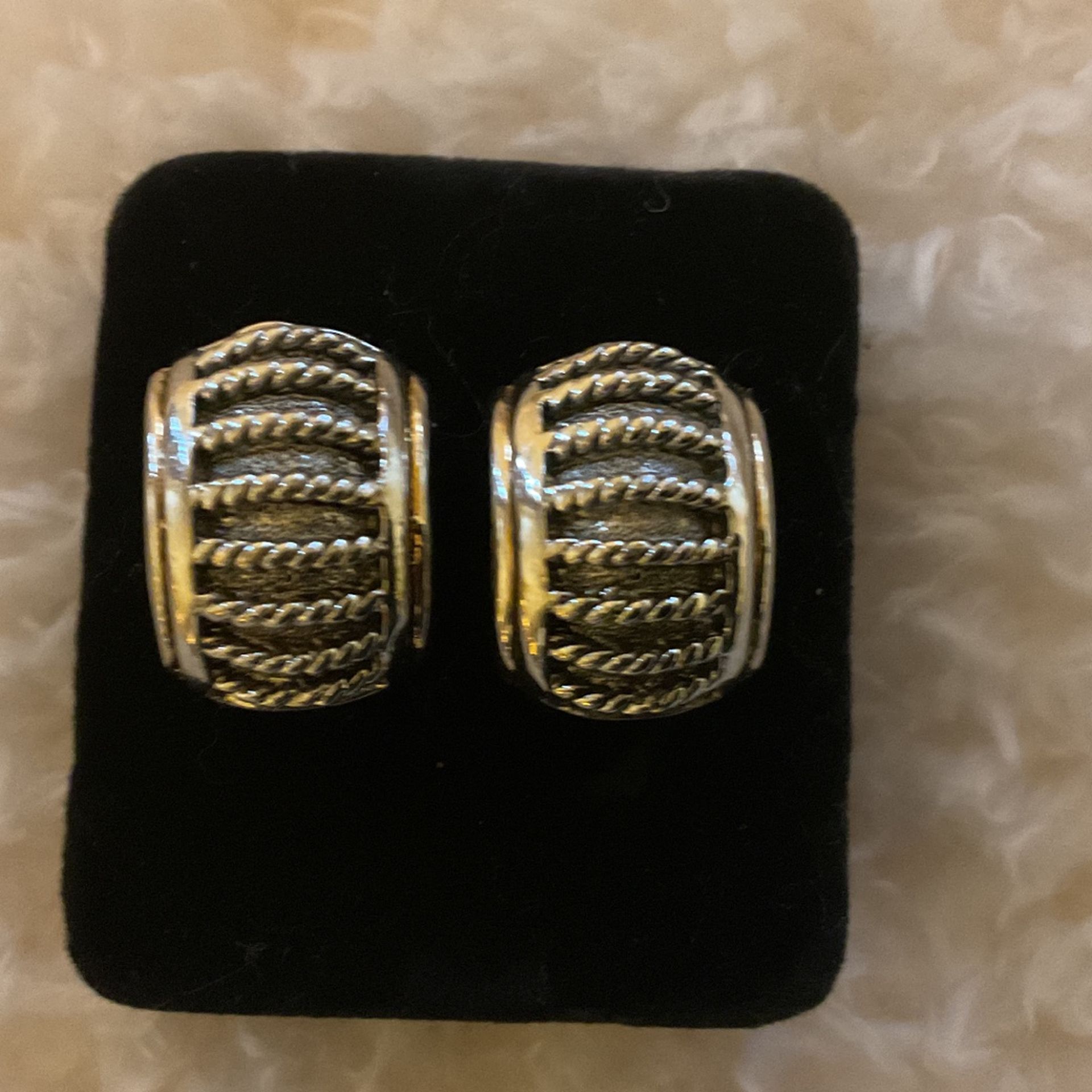 Vintage Solid Silver Earrings (heavy)by ADJ