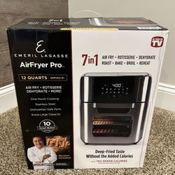 New Emeril LagassevAir Fryer Pro 12 Quarts 7 In 1