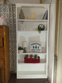 Solid Wood 5 Shelf Bookcase 