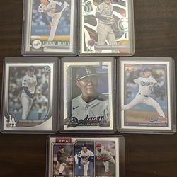 Dodgers MVP Yoshinobu Yamamoto (6) Card Lot