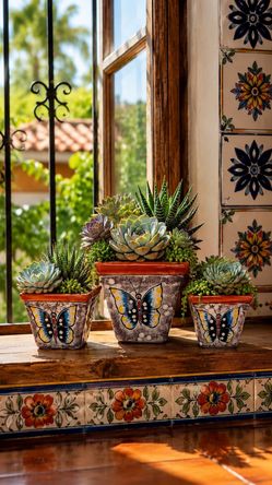 Talavera pots set of 3 x $15