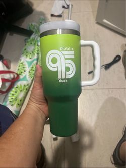 New white top Publix Tumbler 95th Anniversary Tumbler 40oz With Straw 95