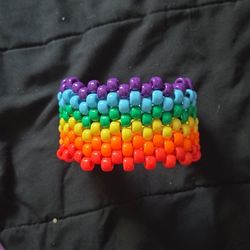 rainbow kandi cuff