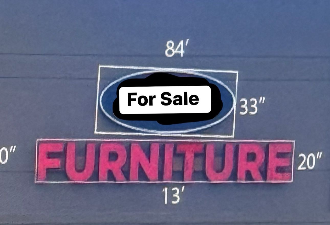 Selling a commercial illuminated sign originally used for a furniture store.