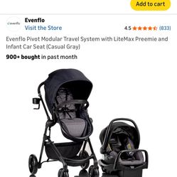 Evenflo Pivot Modular Travel System 