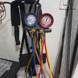 Yellow Jacket Gauges With Hoses 