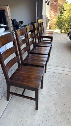 Wood chairs and counter stools