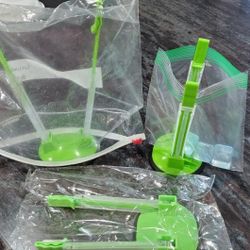 Baggy Rack Holder For Food Prep Bag/plastic Freezer Bag/Ziplock Bag Holder Stand, Meal Planning/prep Bag Holders,4 Pack/4pcs