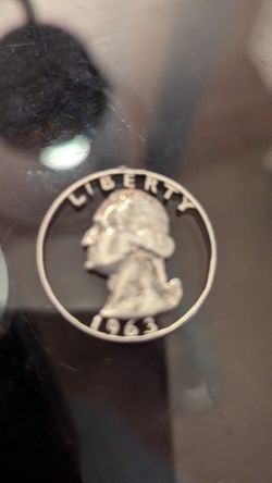 Silver Quarter Charm