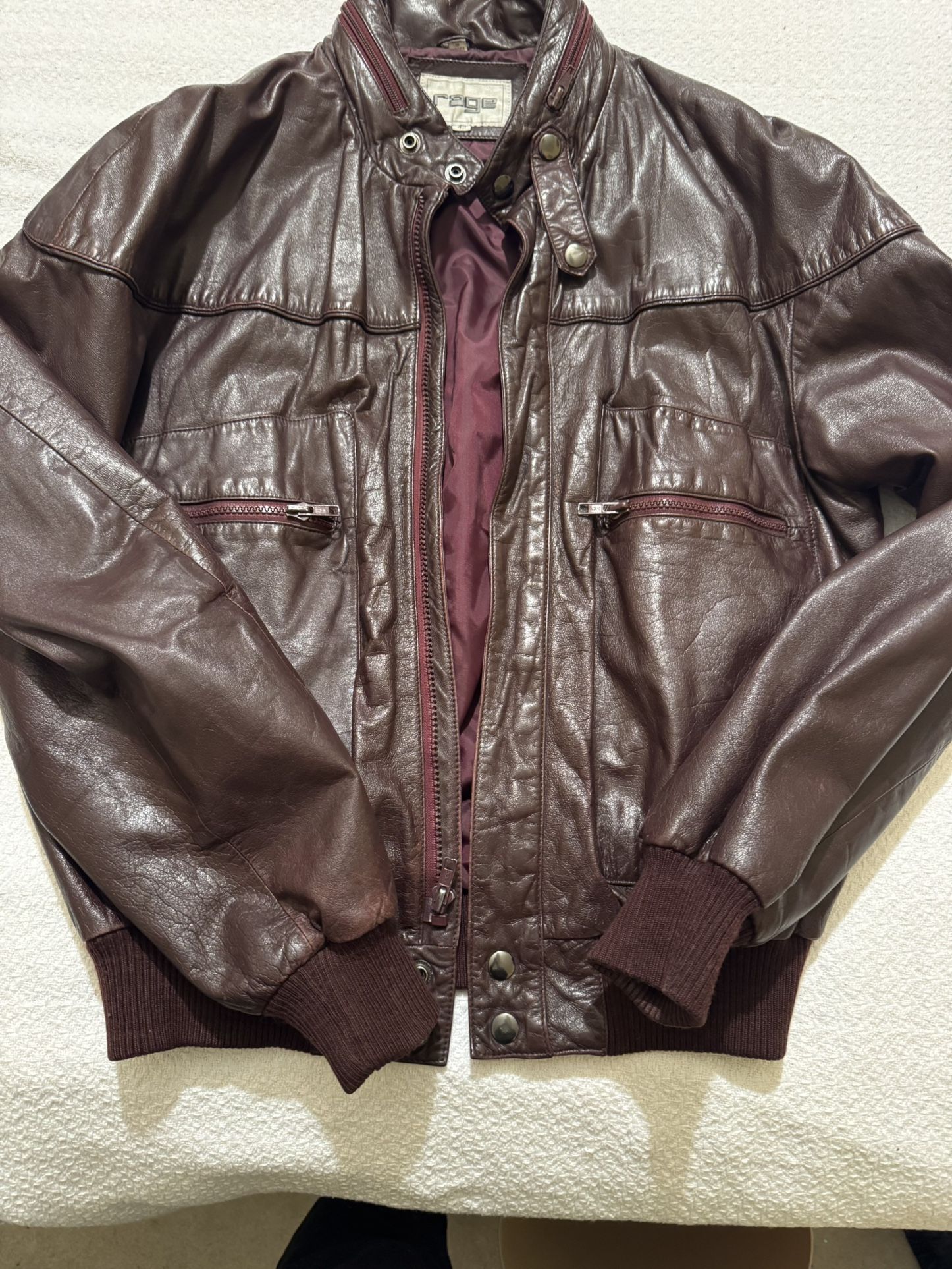 Vintage Rage Leather Bomber